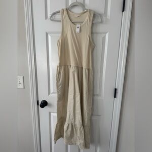GAP Cream Midi Dress